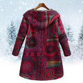 Modna damska bluza z kapturem w stylu boho z unikalnym nadrukiem
