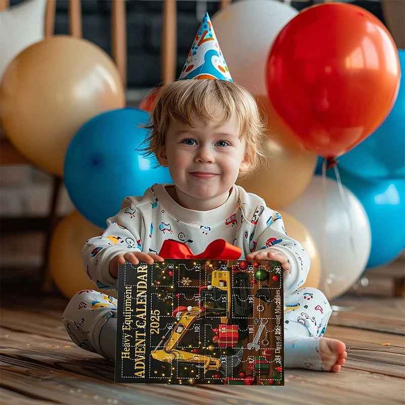 CraneJoy Kranlegetøjs Adventskalender - Perfektes Weihnachtsgeschenk Set für Spaß und kreatives Spielen