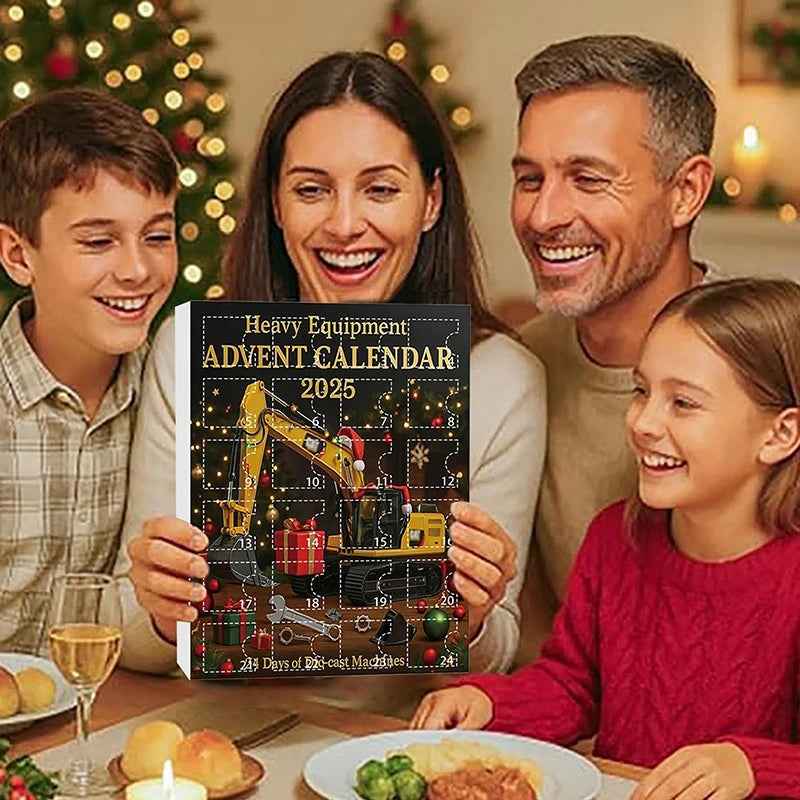 CraneJoy Kranlegetøjs Adventskalender - Perfektes Weihnachtsgeschenk Set für Spaß und kreatives Spielen