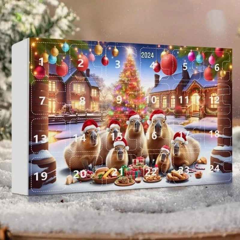 ChillPaws Kapuzineraffen Adventskalender Geschenkset - Perfekt für Tierliebhaber und Schokoladenfans