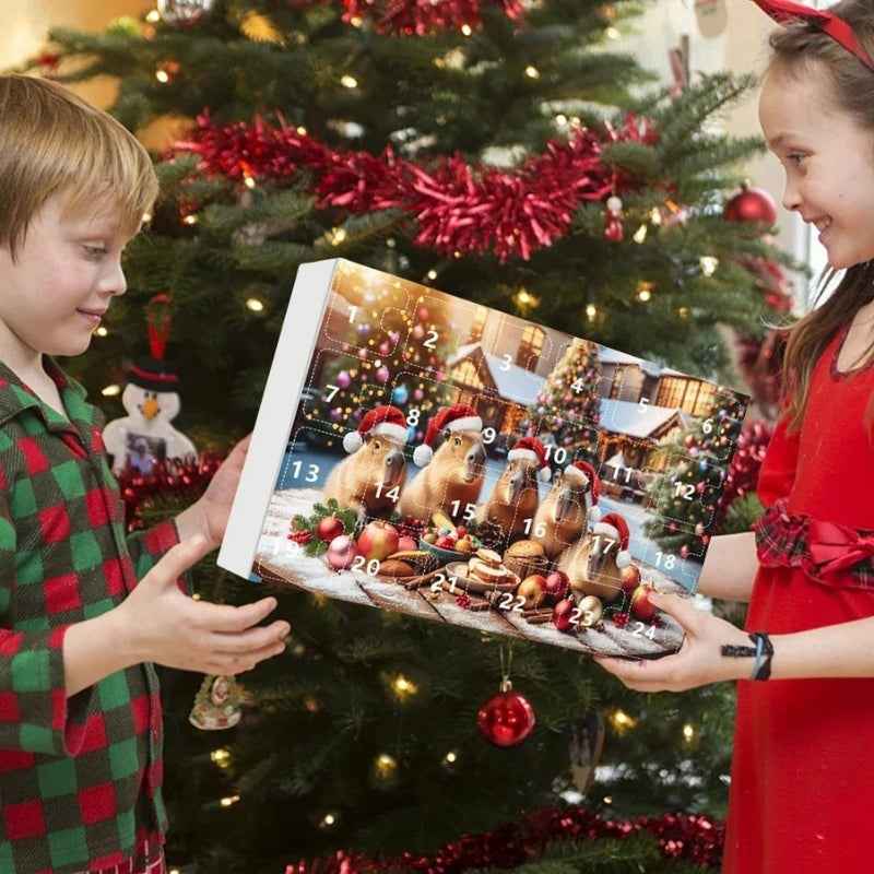 ChillPaws Kapuzineraffen Adventskalender Geschenkset - Perfekt für Tierliebhaber und Schokoladenfans