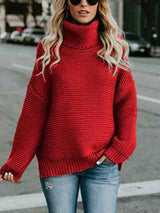 Stilvoller Damen-Rollkragen-Strickpullover für jeden Anlass