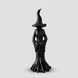 Hexen-Gartenstatue - Handgefertigte Wächterfigur aus Harz