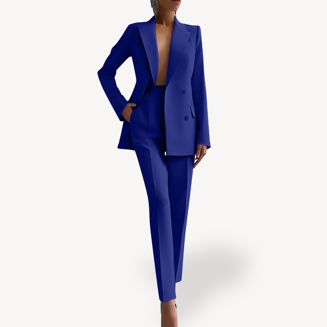 Elegantes Damenanzug-Set mit langem Blazer für einen stilvollen Auftritt