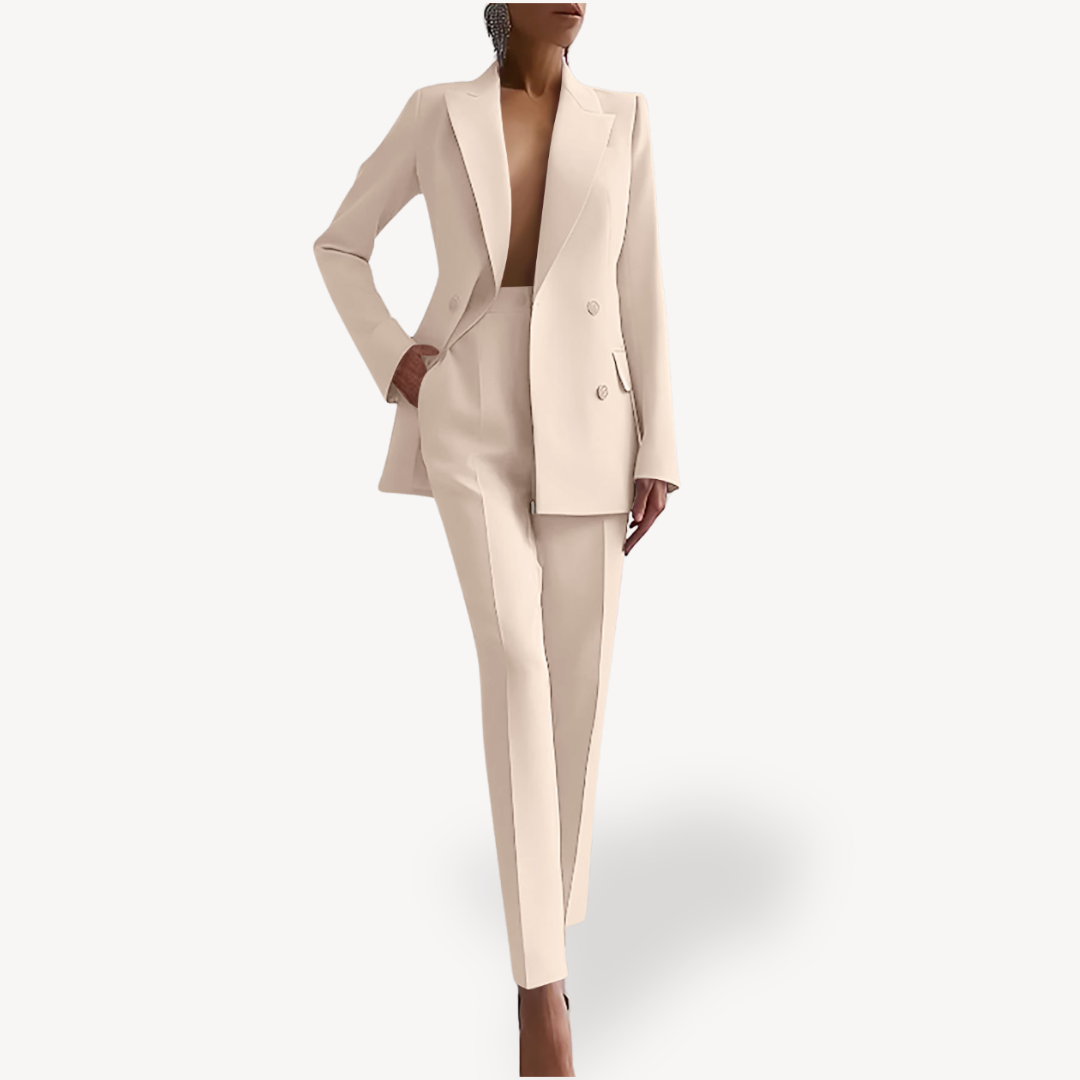 Elegantes Damenanzug-Set mit langem Blazer für einen stilvollen Auftritt