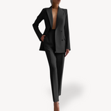 Elegantes Damenanzug-Set mit langem Blazer für einen stilvollen Auftritt