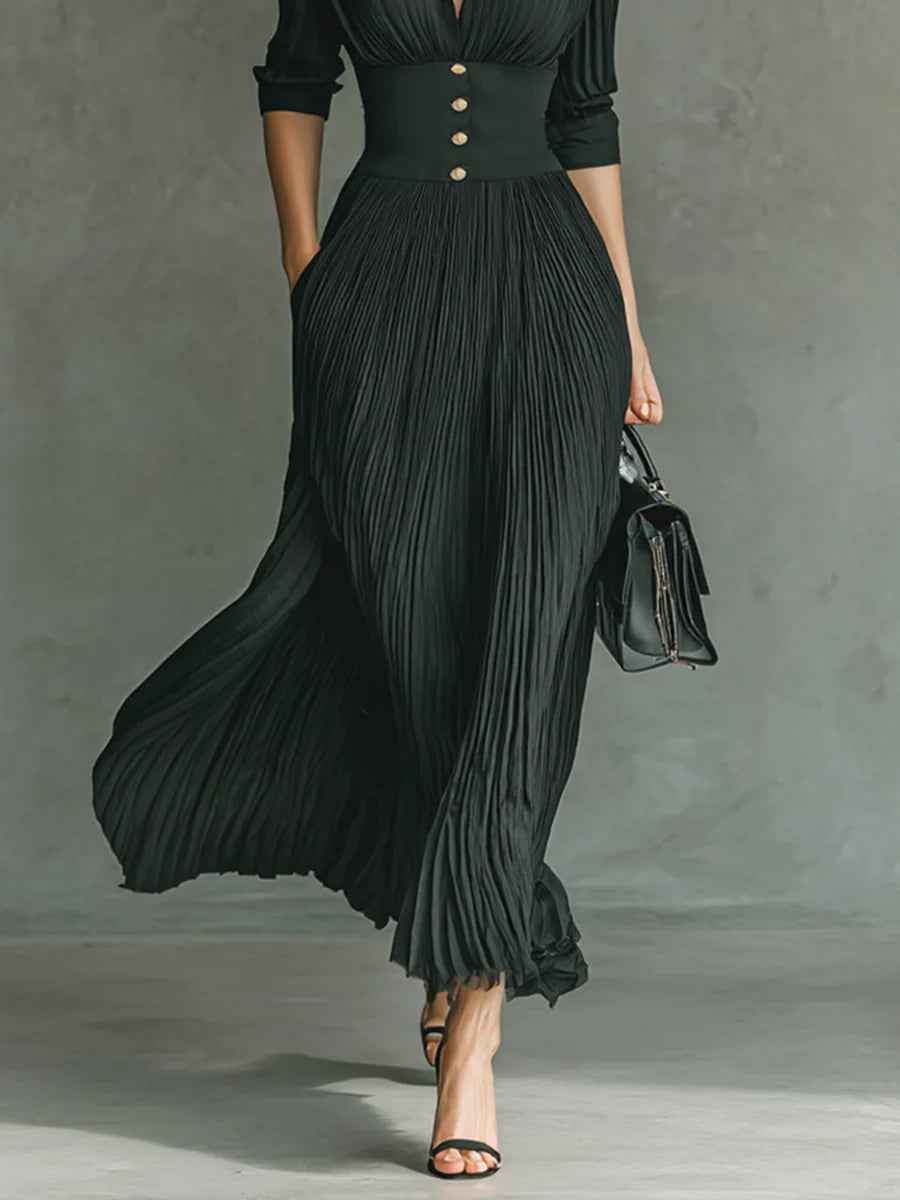 Chic, figurschmeichelndes Kleid mit taillierter Passform Damen