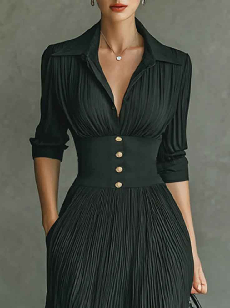 Chic, figurschmeichelndes Kleid mit taillierter Passform Damen