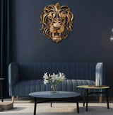 Majestätische Wandskulptur eines Löwenkopfs RegalRoar Lion - beeindruckendes Dekostück