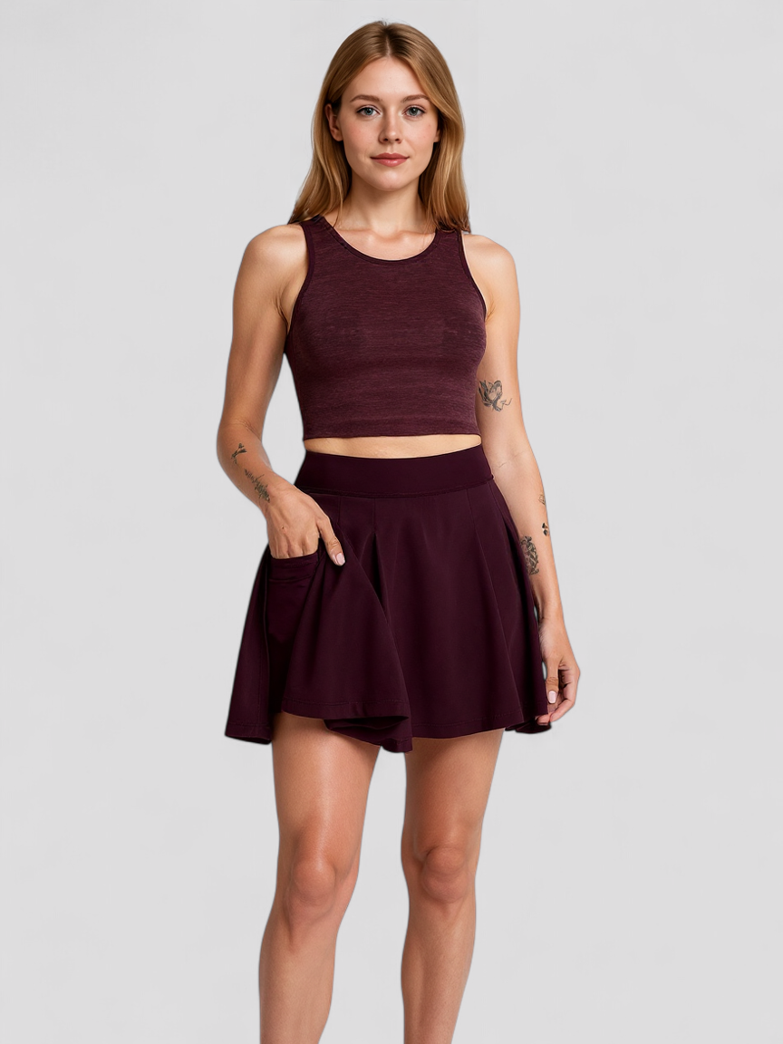 Kerris | Faltenrock Damen Elegant Leicht Sommerrock