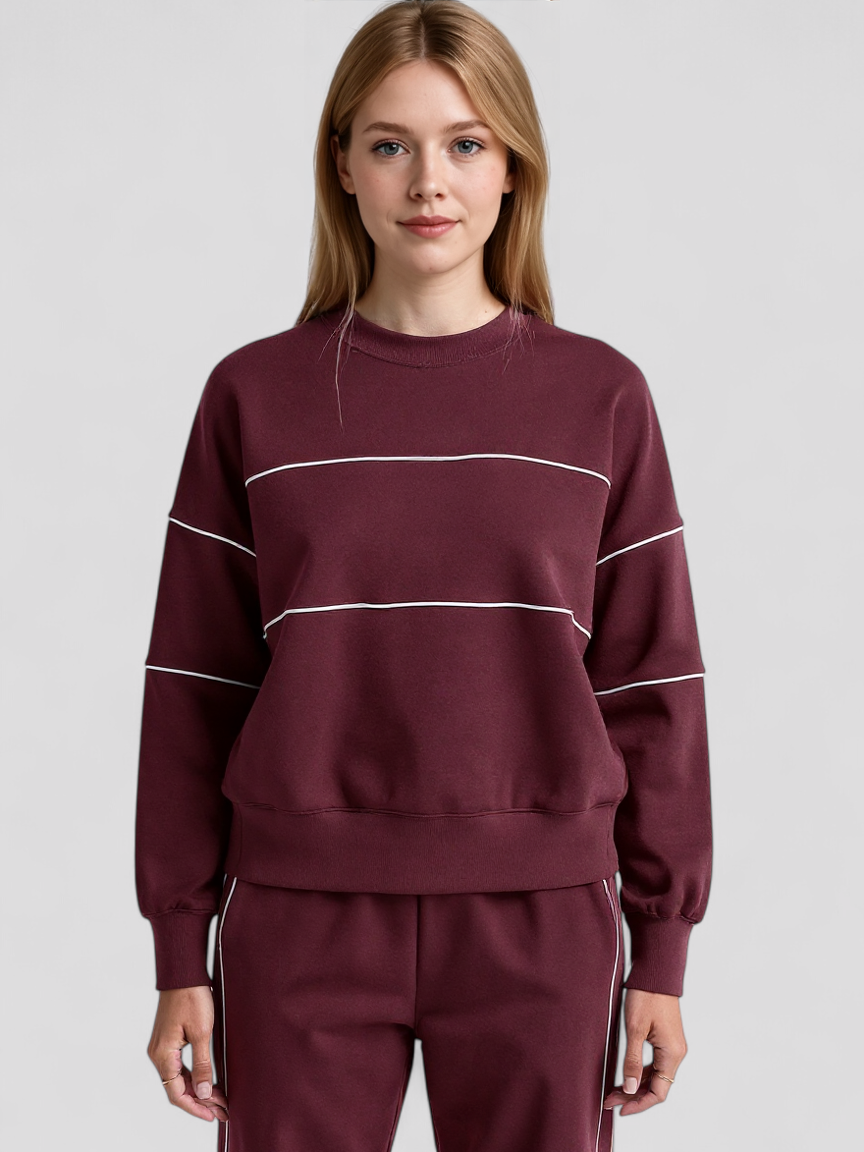 Wilma | LuxeFleece Piper Oversized Sweatshirt Damen Warm Weich Casual Lounge