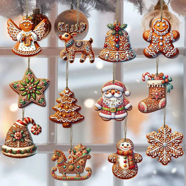 NordicJoy - Exklusiver handgefertigter Weihnachtsschmuck aus Holz für eine einzigartige Weihnachtsstimmung