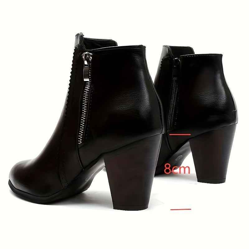 ZOFIE – Hochhackige Stiefel mit seitlichem Reißverschluss