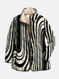 Soraya - schicke Steppjacke mit modernem abstraktem Muster