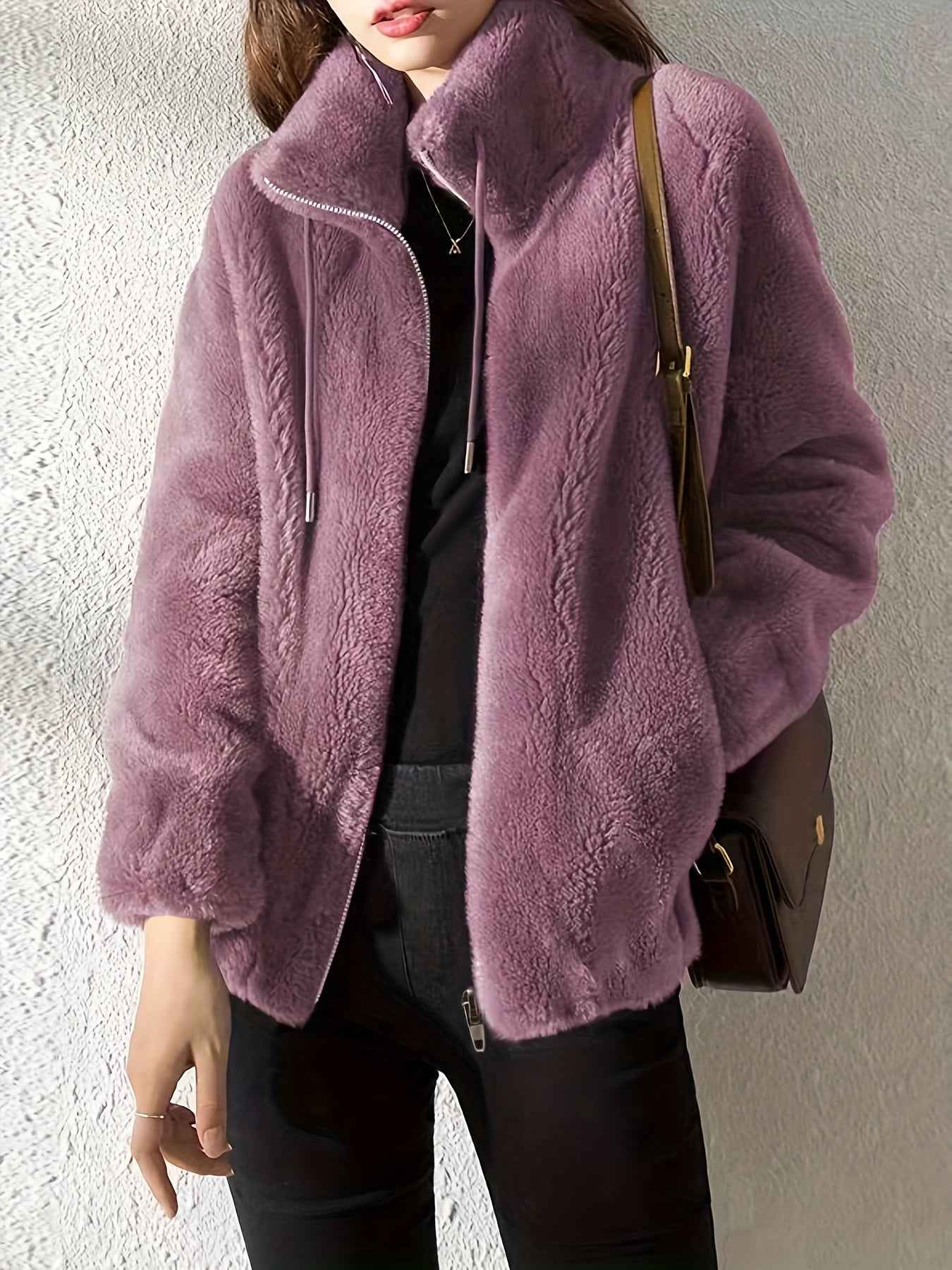 Jane Kuschelige Reißverschlussjacke