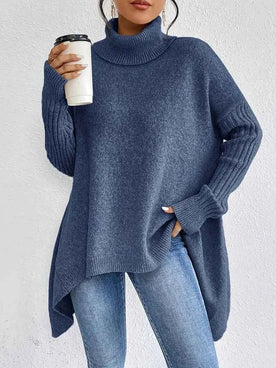 Brigitte - Eleganter Unisex Rollkragenpullover für jeden Anlass