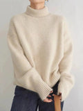 Damen Cashmere Pullover mit Rollkragen
