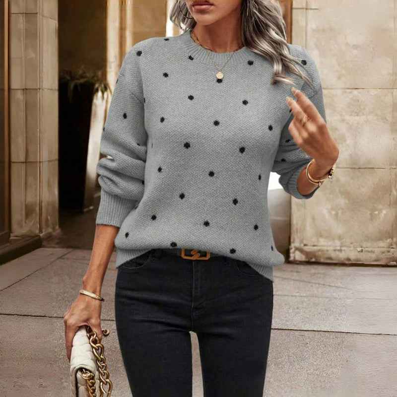 Nina - Schicker Pullover mit Polka-Dots für einen gemütlichen Stil