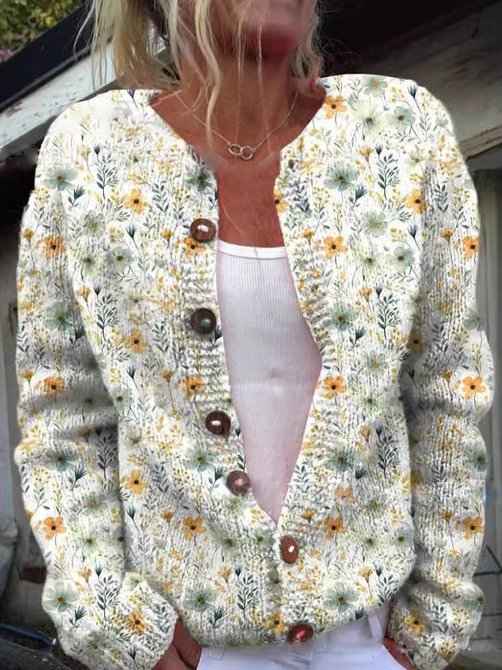 Elizabeth kuschelig-warm Cardigan mit eleganter Drapierung