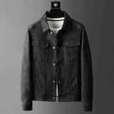 Stylish strukturierte Jacke mit Knopfleiste und elegantem Kragen