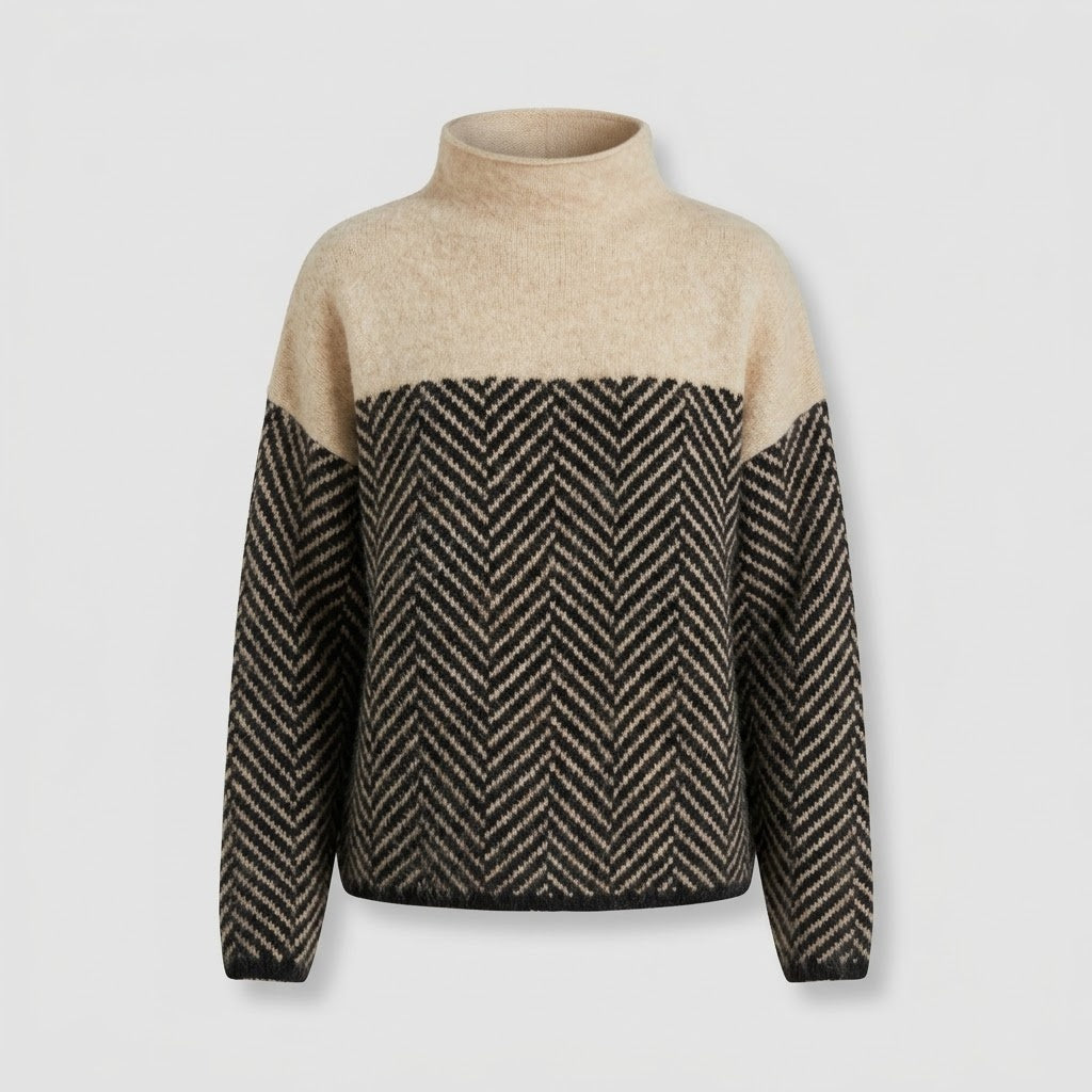 Damen Cashmere Rollkragenpullover - Weicher Strickpullover