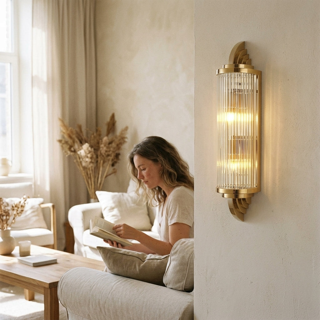 Gatsby Wandlampe - Art-Deco-Eleganz in Gold