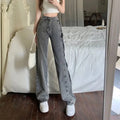 Elegant high-rise damejeans for en flatterende pasform