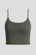 Top da allenamento Forever da donna, canotta sportiva per fitness, yoga e corsa