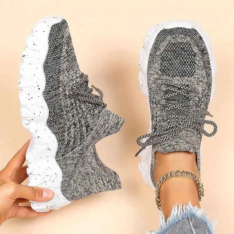 Luisa – atmungsaktive Chunky-Knit-Sneaker für ganztägigen Komfort