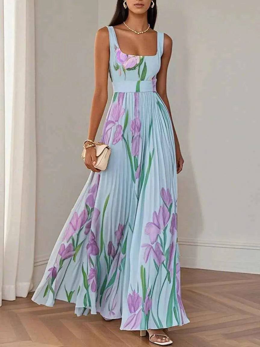Liviana | Pleated Maxi Dress