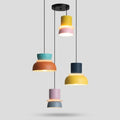 Nordische Metall LED Pendelleuchte Macaron Etagenschirm