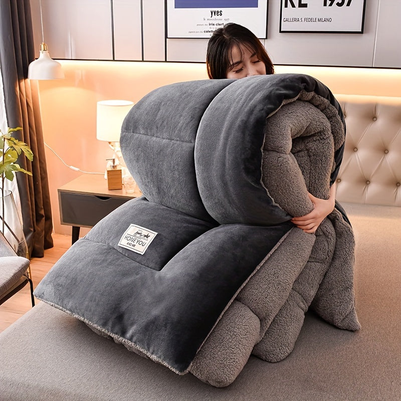 Doppelseitige Sherpa-Fleecedecke - Dicke & Weiche Kuscheldecke