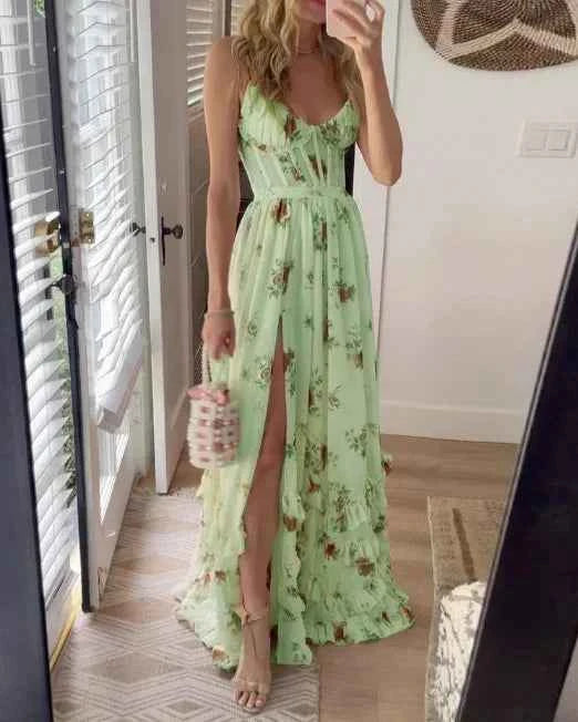 Sonja Midikleid mit zartem Blumenmuster