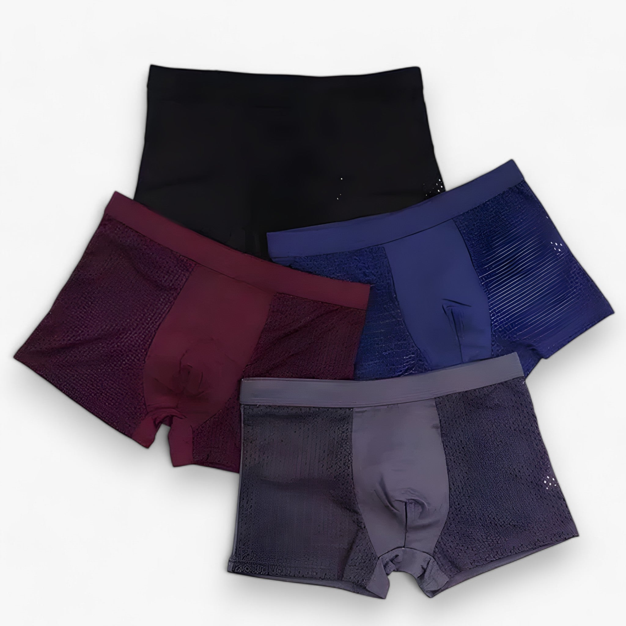 Bambus-Boxershorts für Herren, 10er-Pack, schwarz/grau - Atmungsaktive & hypoallergene Unterwäsche