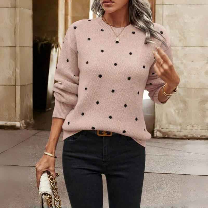 Nina - Schicker Pullover mit Polka-Dots für einen gemütlichen Stil