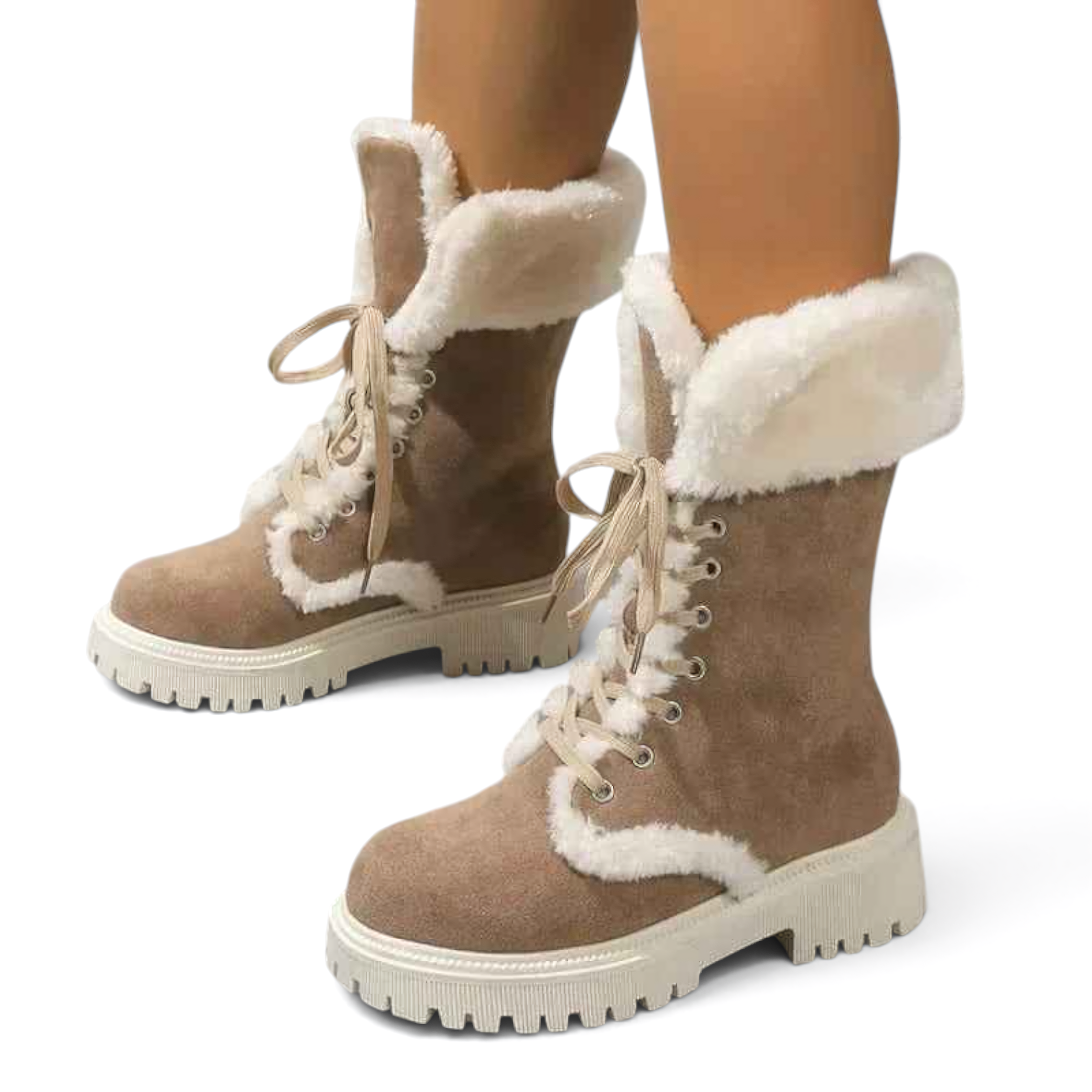 Camille ultra-warm lined fur boots with plush fur