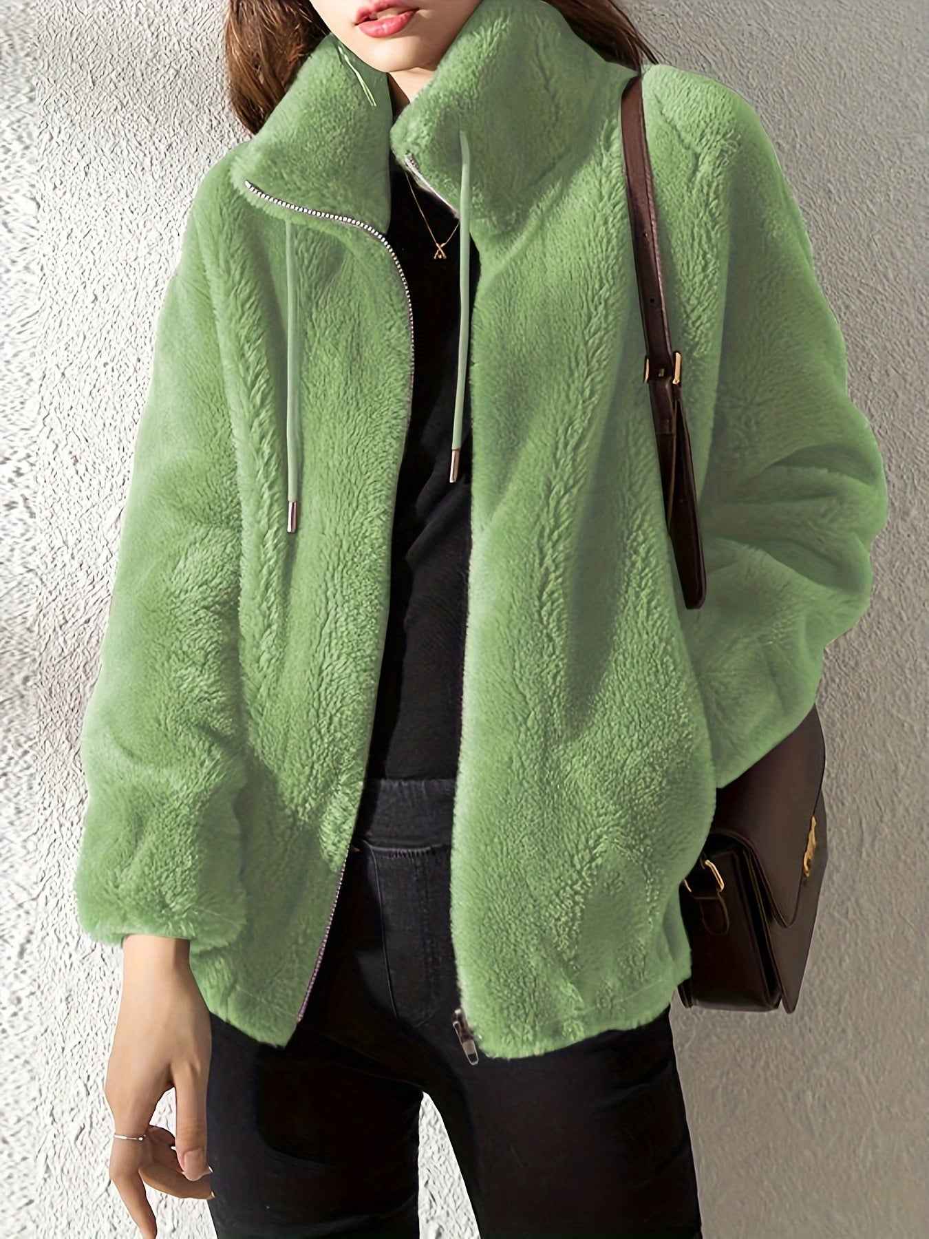 Jane Kuschelige Reißverschlussjacke