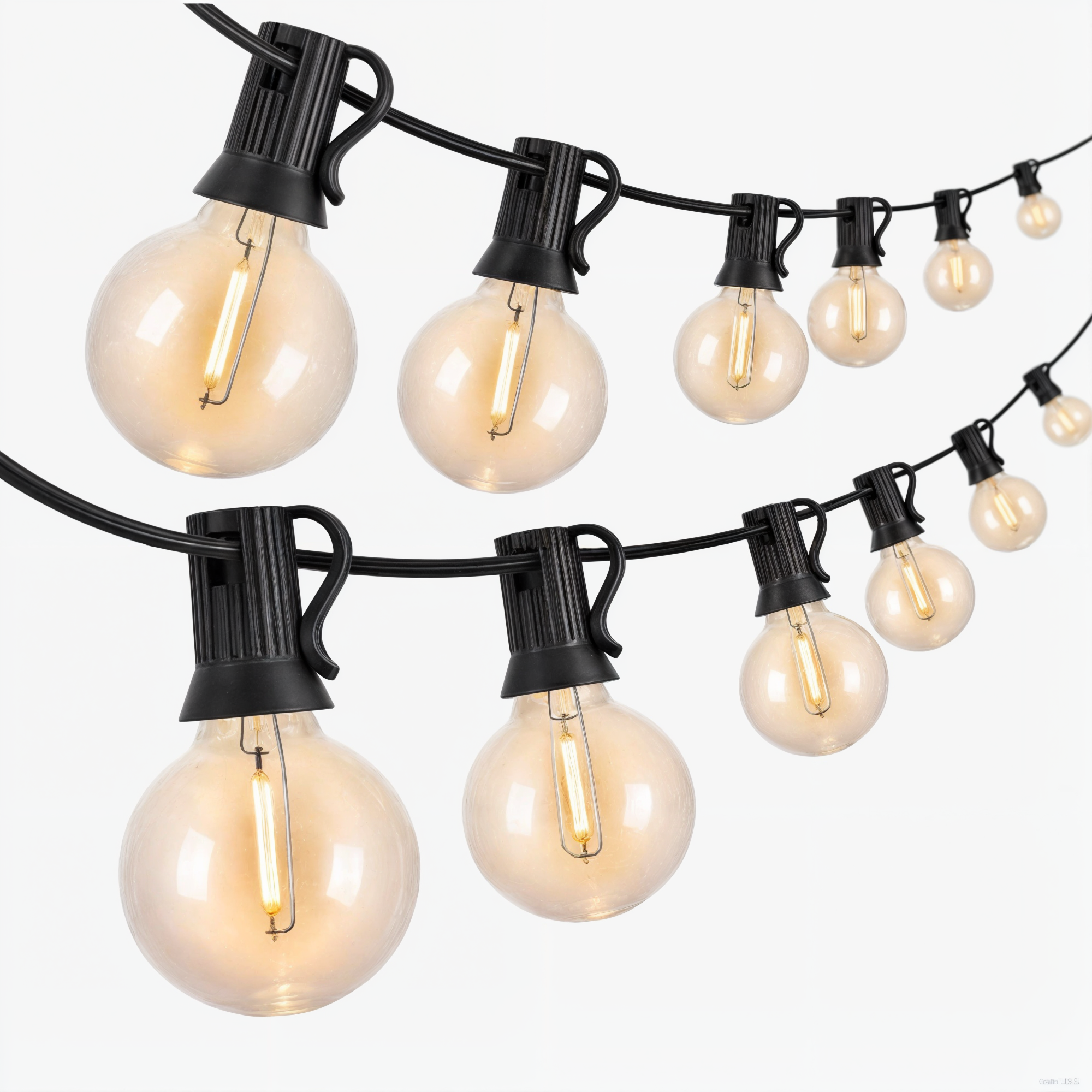 Wasserdichte LED-Lichterkette mit Warmweißem Licht und dimmbarer Helligkeitssteuerung