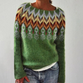 Elegant retro-pullover til stilfuld komfort til damer