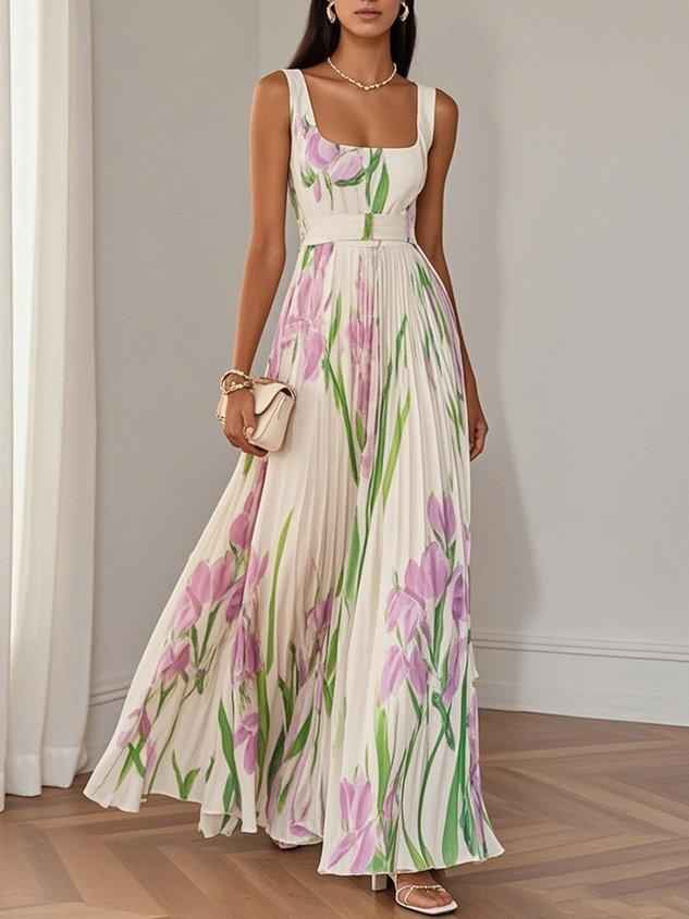 Liviana | Pleated Maxi Dress