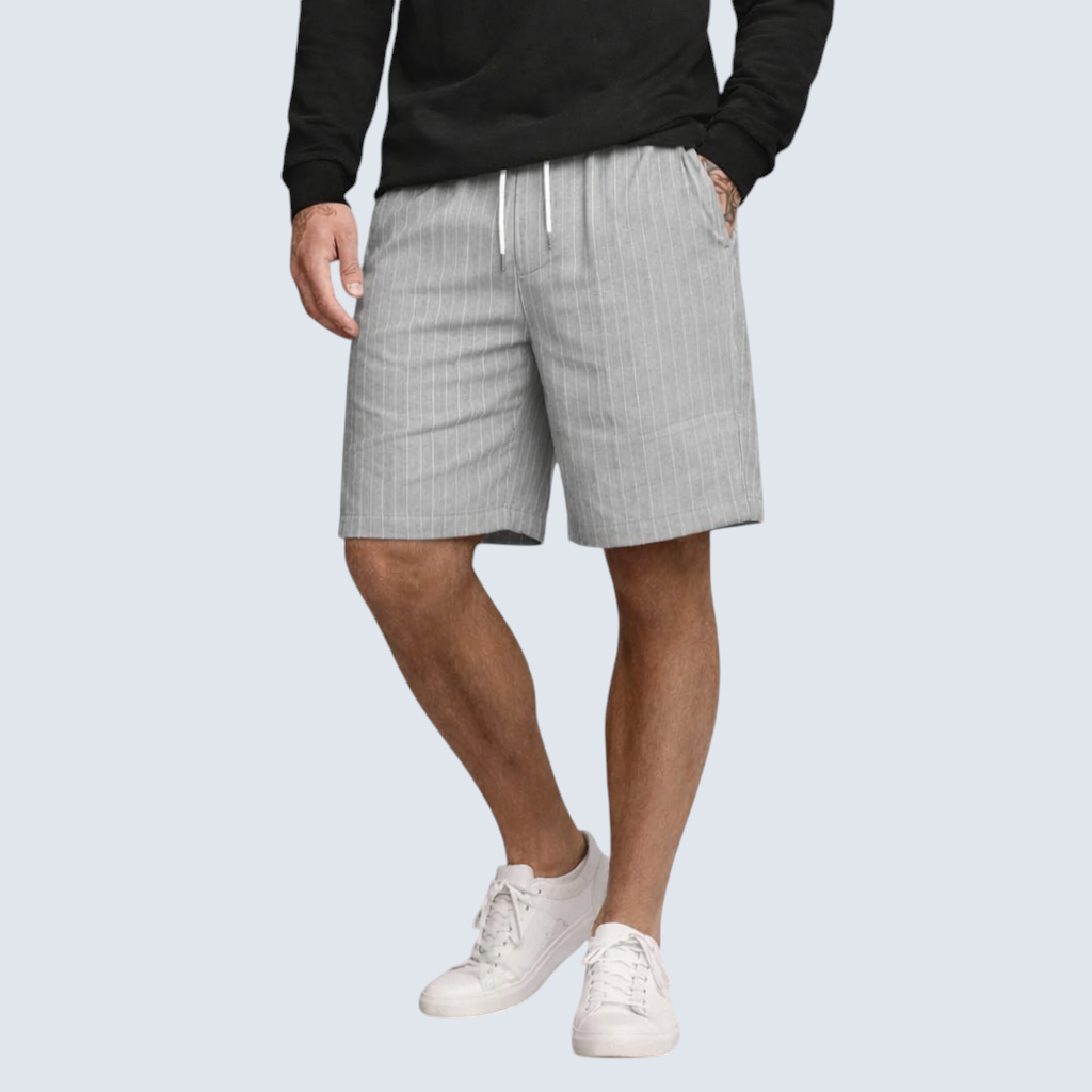Herren Leinen-Shorts Atmungsaktiv Regular Fit für den Sommer