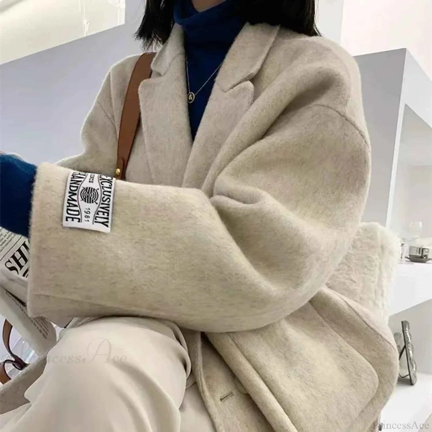 Eleganter Kaschmir Turn-Down Wollpulli für einen luxuriösen und warmen Look