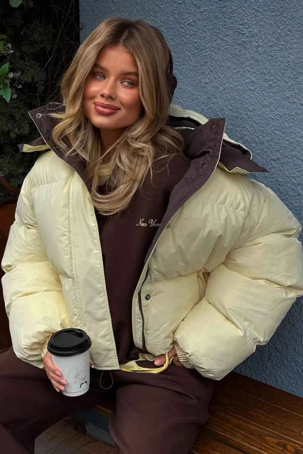 Lässige cropped farbblock Baumwolljacke - Stylisch & bequemes Basic