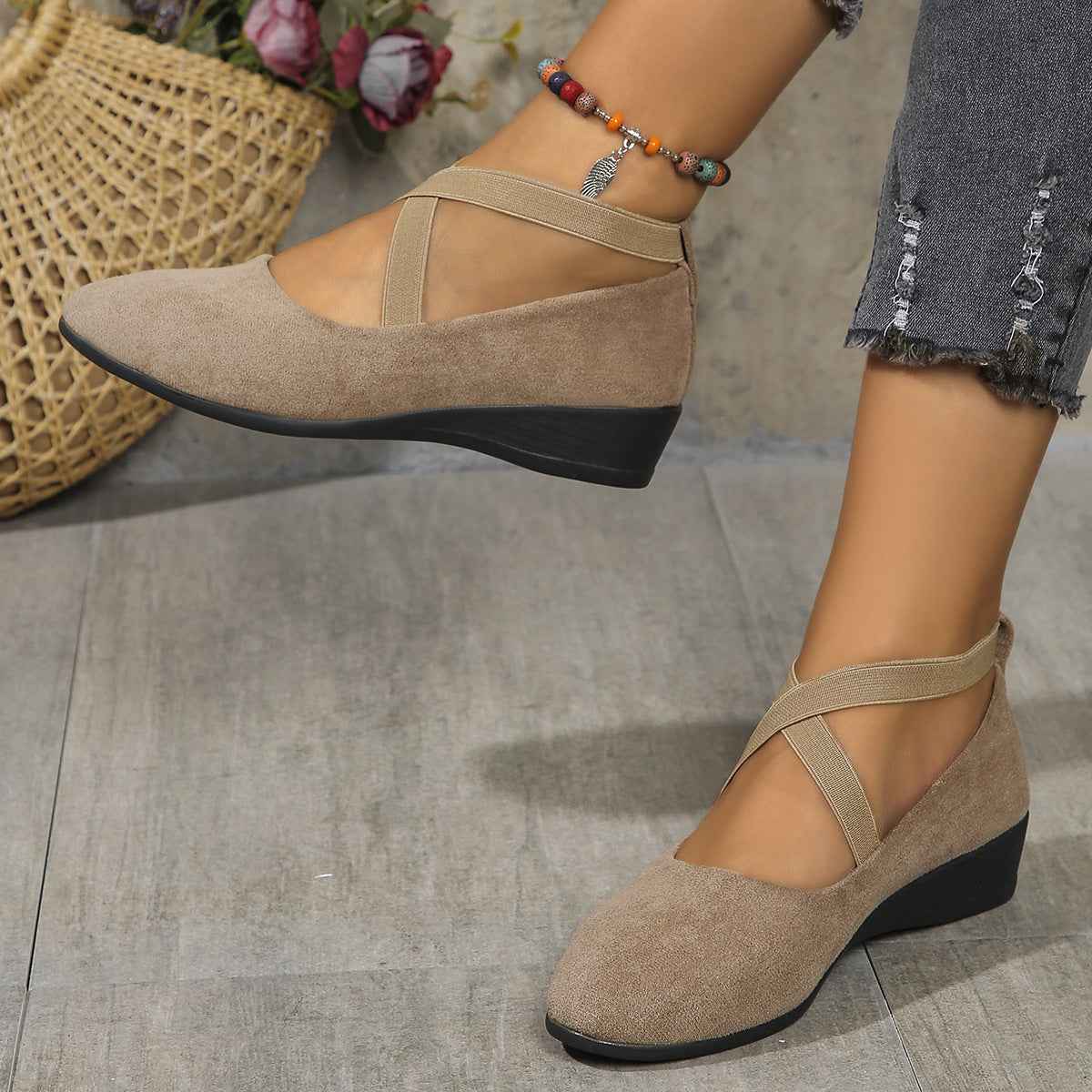 Ultrakomfortable leichte rutschfeste orthopädische Flachschuhe für ganztägige Unterstützung