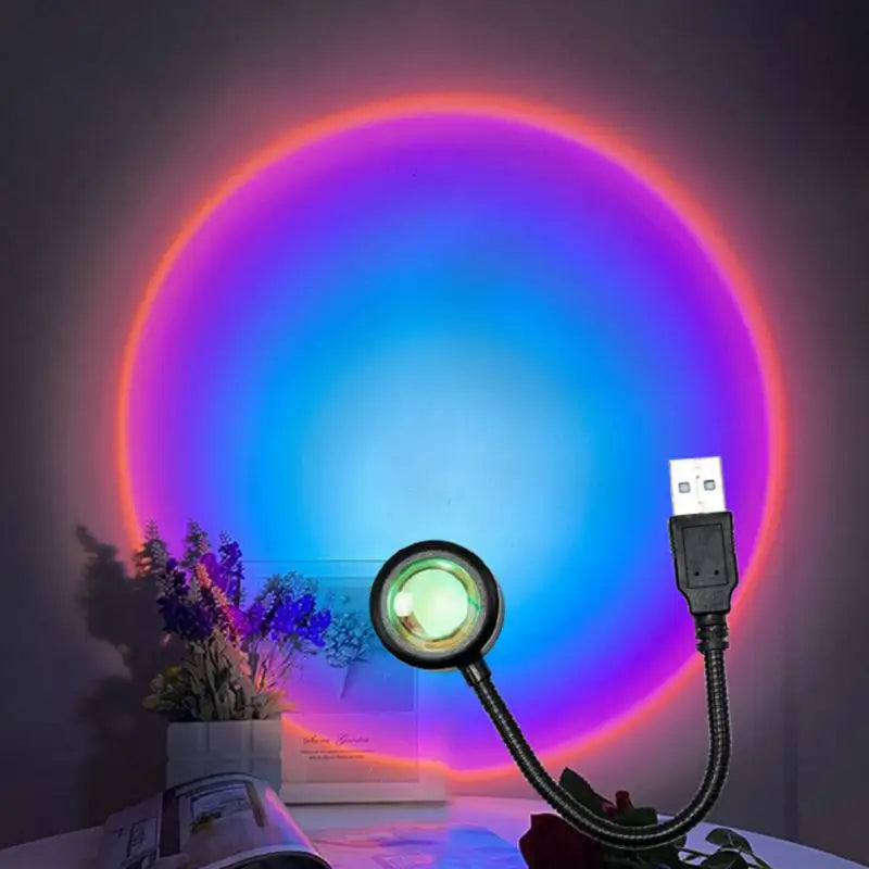 Sonnenuntergang Projektionslampe – Regenbogen Prisma Ambientelicht