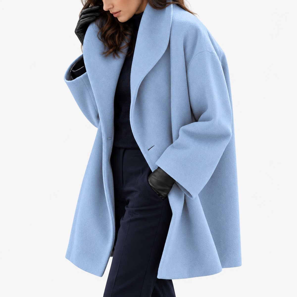 Women's elegant gabardine for winter