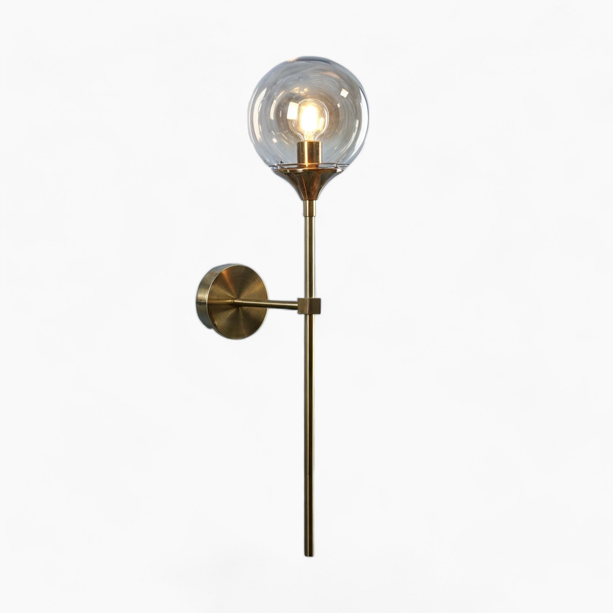 Mod moderne skandinavisch Wandlampe aus Glas – Zeitgenössischer minimalistischer und eleganter Stil