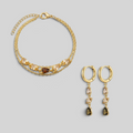 CONSTANCE Schmuck-Geschenkset in Goldton