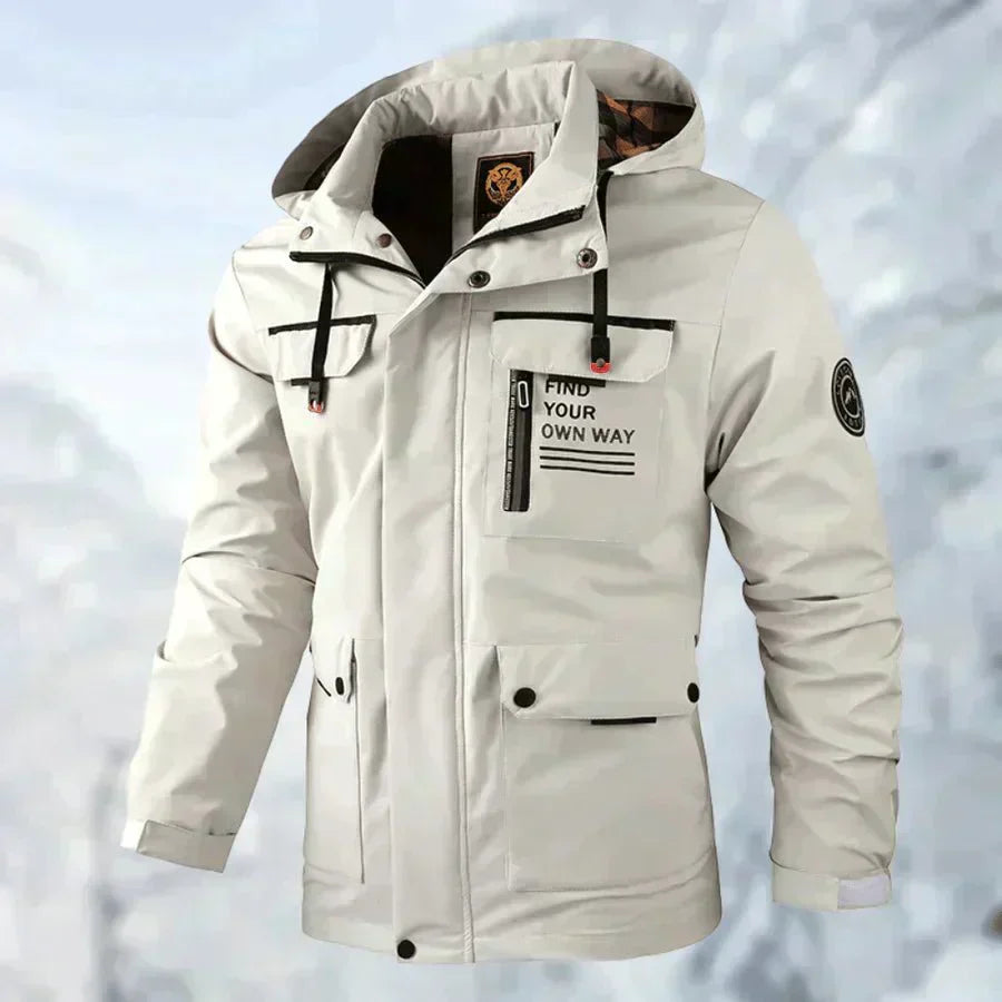 Wasserdichte Outdoor-Herrenjacke, perfekt für alle Wetterbedingungen