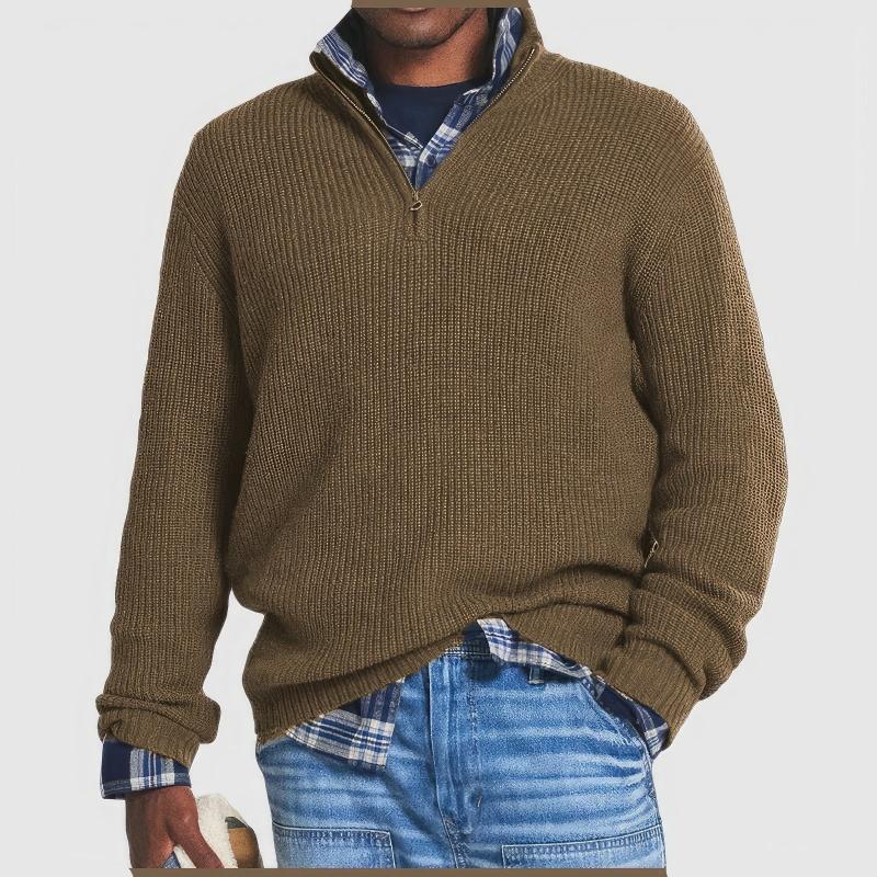 Arlen Herren Strick-Reißpullover für stilvollen Komfort